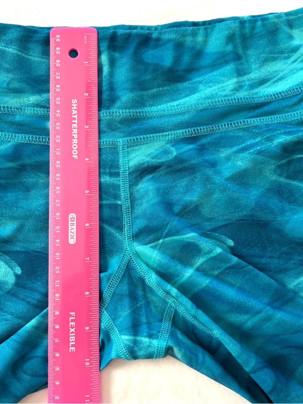 NWOT GAIAM Blue Splash Swirl Capri Leggings High Waist Activewear SZ M - Picture 6 of 9